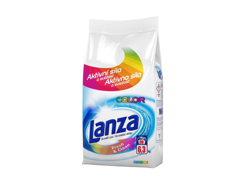 Lanza Fresh & Clean prací prášek bílý (90 praní)