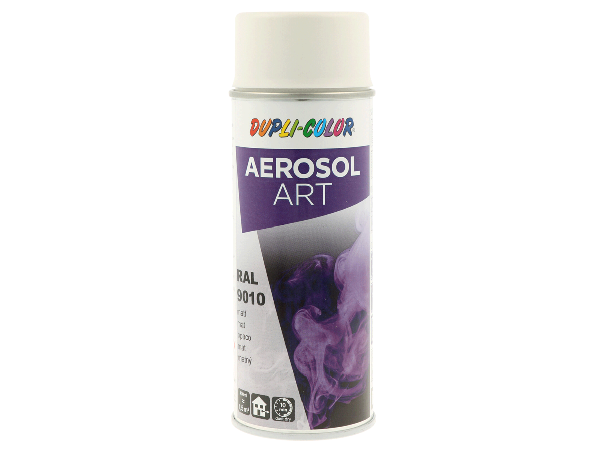 DUPLI-COLOR AEROSOL ART RAL 9010 čistě bílá 400 ml matný