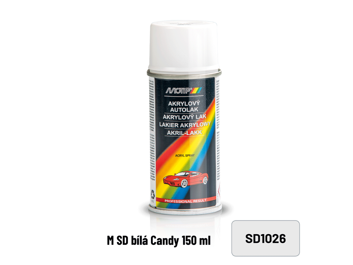 Sprej ŠKODA 1026 bílá candy – 150 ml