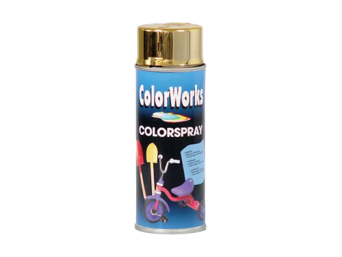 MOTIP Color Works Zlatá barva ve spreji 400ml