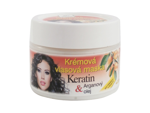 BIONE krémová vlasová maska Keratin + Arganový Olej 260 ml