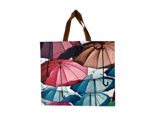Ekologická taška na opakované použití motiv Deštníky