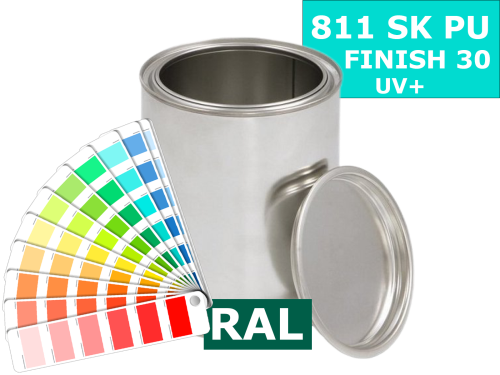 Baril 811 Steelkote Finish 30 UV+ - Dvousložková polyuretanová vrchní barva 5 l - míchaná