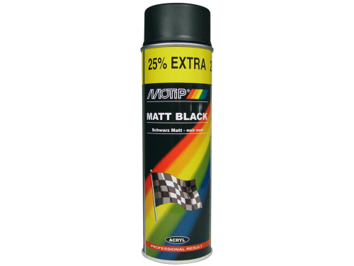Barva ve spreji MOTIP - černá matná - 500 ml