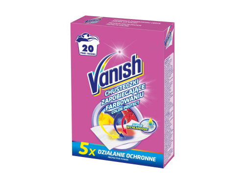 Vanish Color Protect ubrousky proti obarvení prádla (40 praní) 20 ks