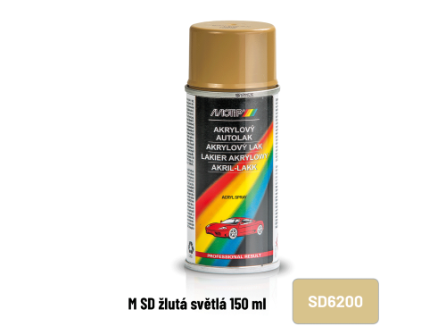 Sprej ŠKODA 6200 žlutý chrom střední – 150 ml