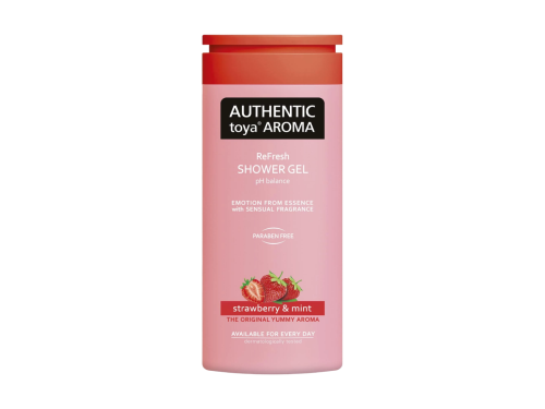 Authentic toya Aroma sprchový gel Strawberry & Mint 400 ml