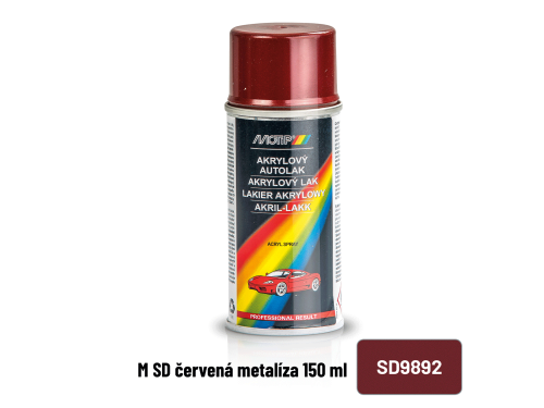Sprej ŠKODA 9892 červená metalíza – 150 ml