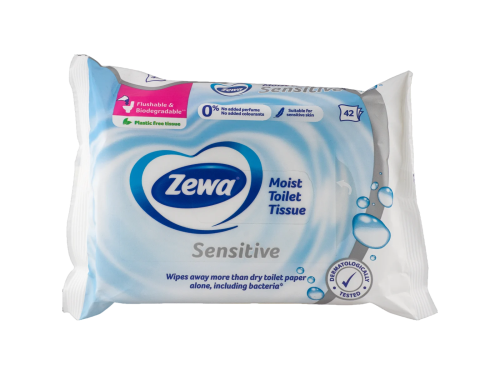 Zewa Pure Moist Toilet Tissue vlhčený toaletní papír 42 ks