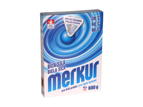 Merkur prací prášek pro bílé prádlo Bílá Síla 600 g