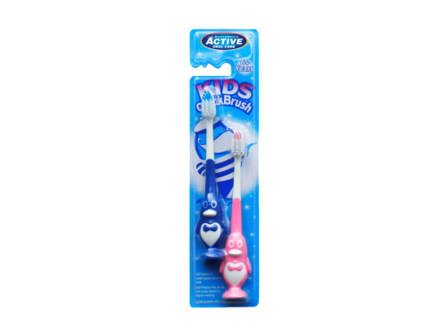 Active Kids tučňák soft zubní kartáček pro děti 3-6 let 2 ks