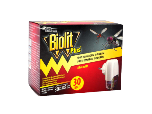 Biolit Plus Elektrický Odpařovač PROTI MOUCHÁM A KOMÁRŮM + náplň 30 nocí, 31 ml