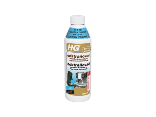 HG odstraňovač vodního kamene pro kávovary kyselina mléčná 500 ml