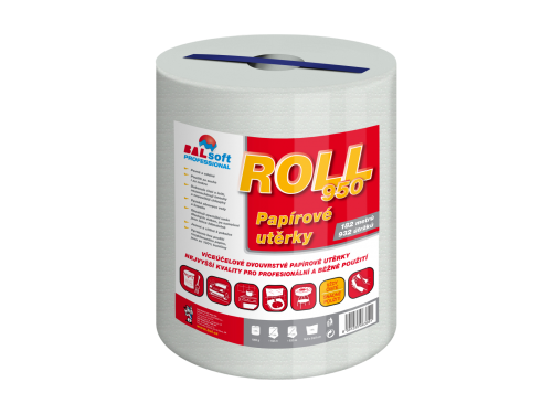 Balsoft ROLL 950 papírová utěrka v roli 2-vrstvá 182m