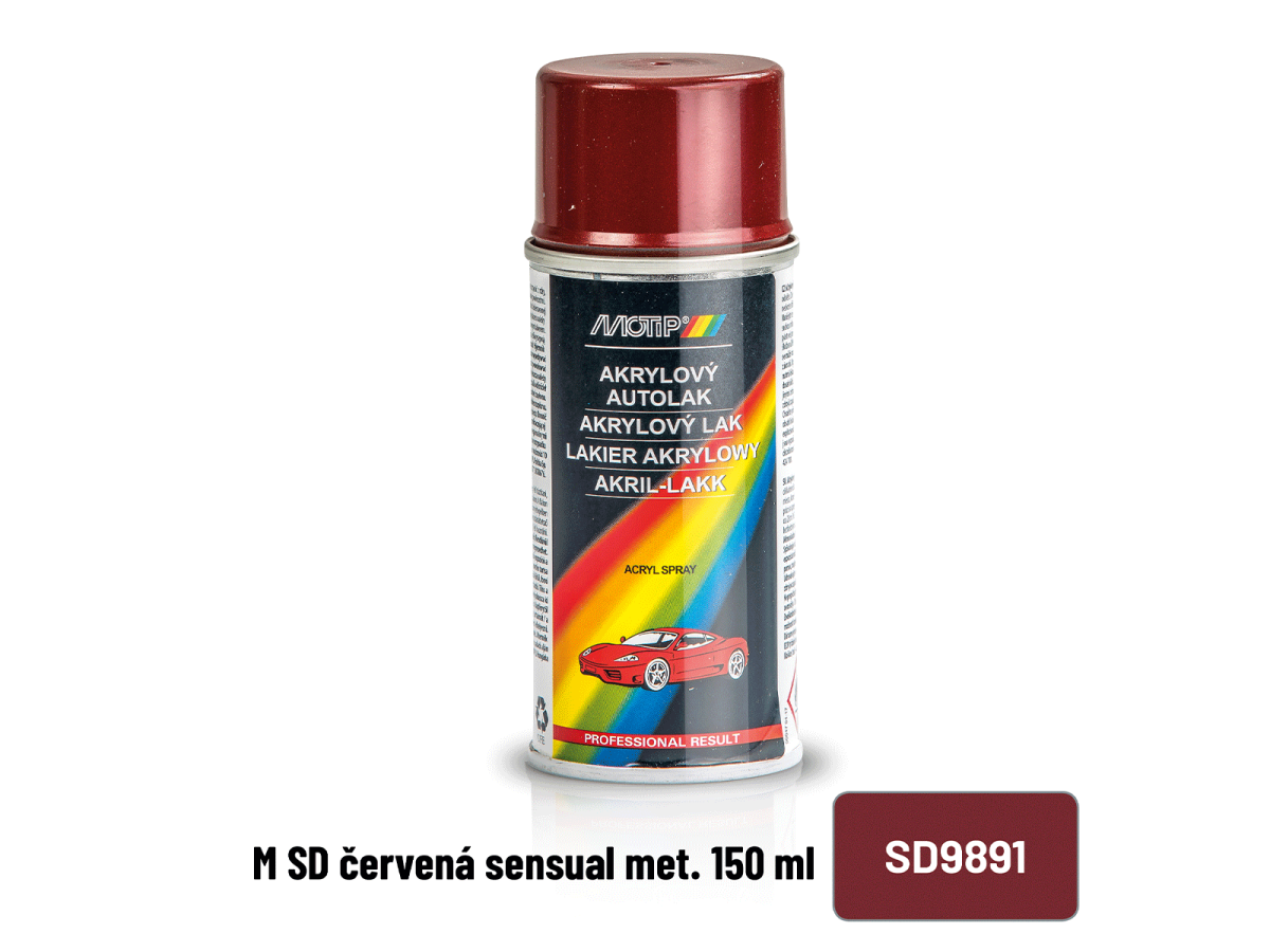 Sprej ŠKODA 9891 červená sensual metalíza – 150 ml